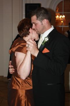 Dancing with Brian to "The Five Pennies" at his wedding.